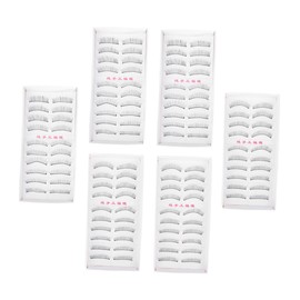 FRCOLOR 2sets Handmade Cotton Thread False Eyelashes Natural Look Strip Lashes for Women 60pairs*2