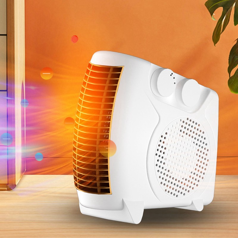Portable Fan Heater Quick Heating Adjustable Temperature Mini Space Heater