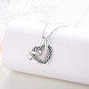 TwoAnts Viking Necklace 925 Sterling Silver Heart/Witch Knot / Infinity