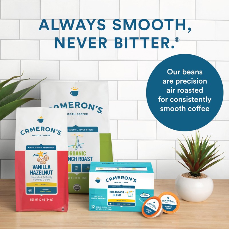 Cameron's Coffee Roasted Whole Bean Coffee, Velvet Moon Espresso Roast,