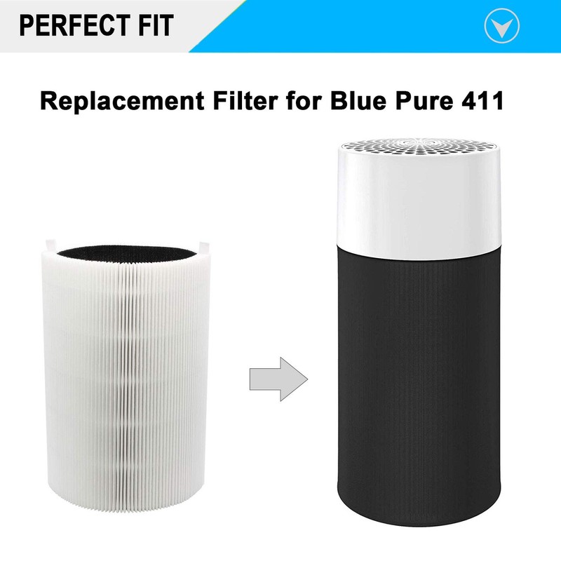 Blue Pure 411 Replacement Filters for Blueair Blue Pure 4411,