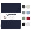 Komfortec King Fitted Sheet 100% Cotton, 11 inch (30 cm)