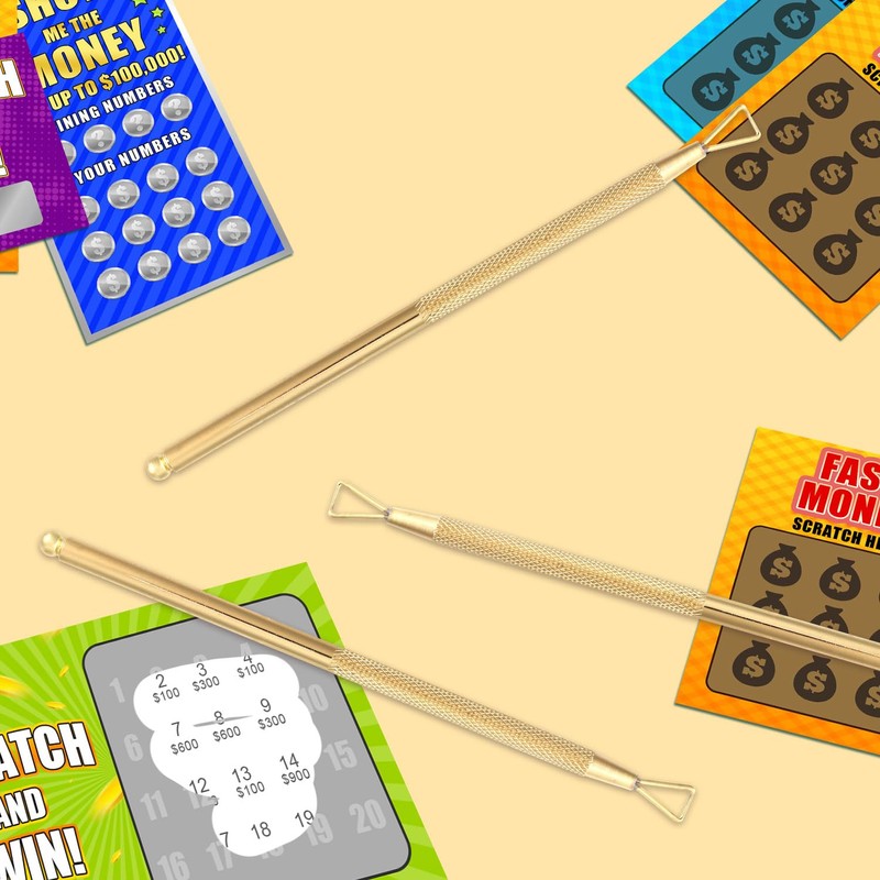 3pcs Lottery Ticket Scratcher Tool, Stainless Steel Scratch Off Tool