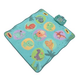 Dance Mat Children Volume Adjustable Cartoon Dinosaur Pattern Floor Musical Play Mat Toy Birthday Gift