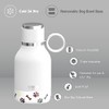 Asobu Cuenco para perro unido a botella de viaje aislada