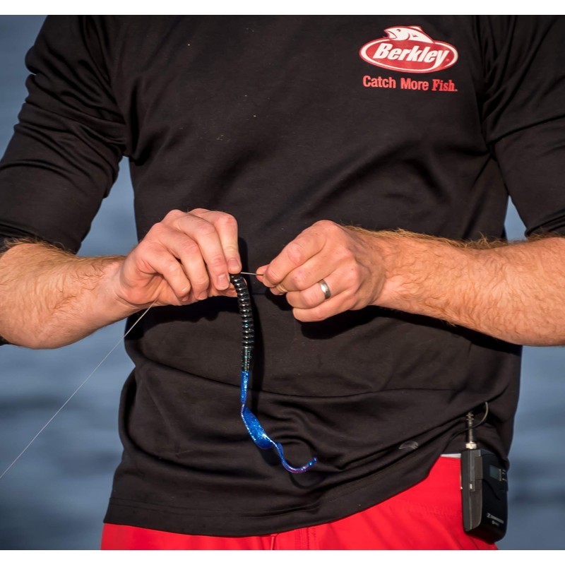 PowerBait Power Worms Black 4in | 10cm