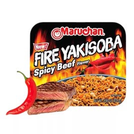 Maruchan Yakisoba Fire Spicy Beef Flavor, 3.99 Ounce (Pack of 4)