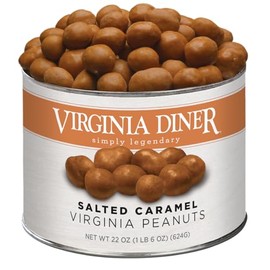 Virginia Diner - Gourmet Natural Salted Caramel Peanuts, 22 Ounce Tin