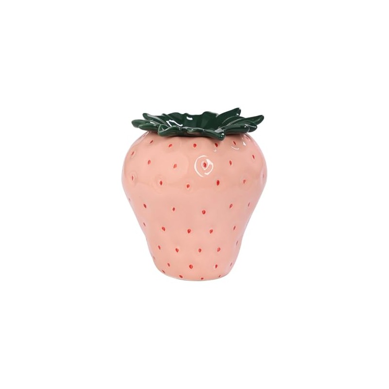 WAIT FLY Strawberry Ceramic Ashtray, Cute Cigar Ashtray for Indoor