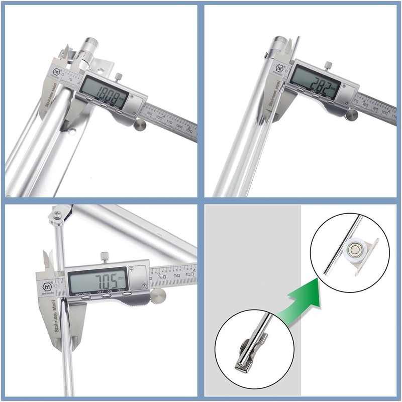 YUOIP Door Closer Light Duty Aluminum Alloy Household Mute Adjustable