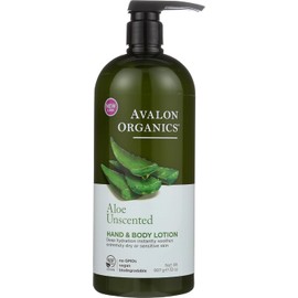 Avalon Organics Unscented Aloe Hand And Body Lotion, 32 Oz