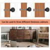 ZQSFPK 4 Pack Black Cabinet Knobs Handles, Classic Round Black
