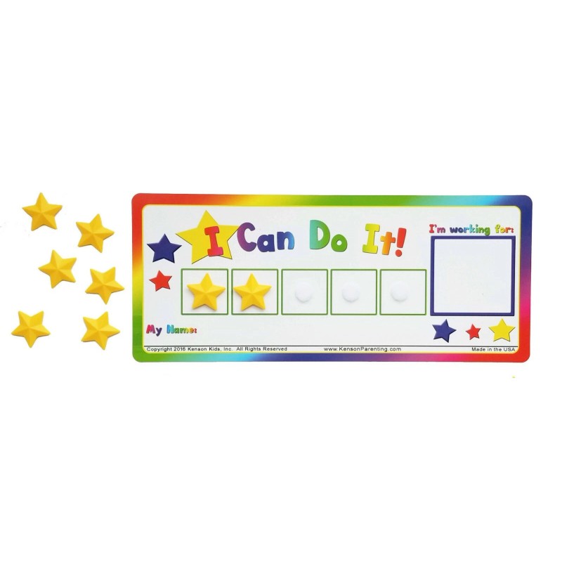 Kenson Kids I Can Do It! Star Token reward board,
