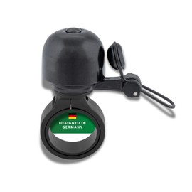 CONTEC Diamond Bing Bike Bell with Handlebar Clamp 22.2mm Diameter Universal Bracket Adjustable Loud Brass Black