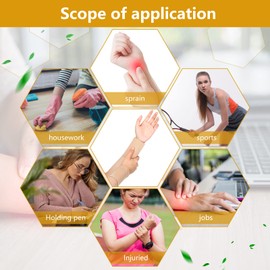 SATINIOR 2 Pairs Compression Wrist Sleeve Compression Wrist Brace Wrist Supports Wrist Wraps Elastic Wristbands for Men and Women Tennis, Tendonitis, Carpal Tunnel (Beige, X-Large)