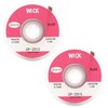 2pcs Solder Wick Braid, No-Clean Desoldering Wick Braid Flux 2.5mm/0.1inch