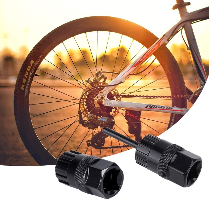 QKURT Cassette Lockring Tools Set, 2pcs Cassette Removal Tool Freewheel