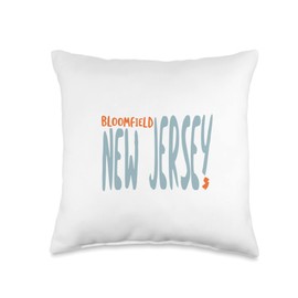 Bloomfield New Jersey, NJ New Jersey Souvenir Throw Pillow