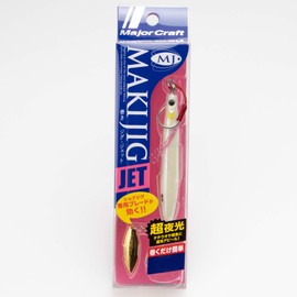 Major Craft Winding Jig Jet, Metal Jig, 1.4 oz (40 g), Super Glow 19 Lure