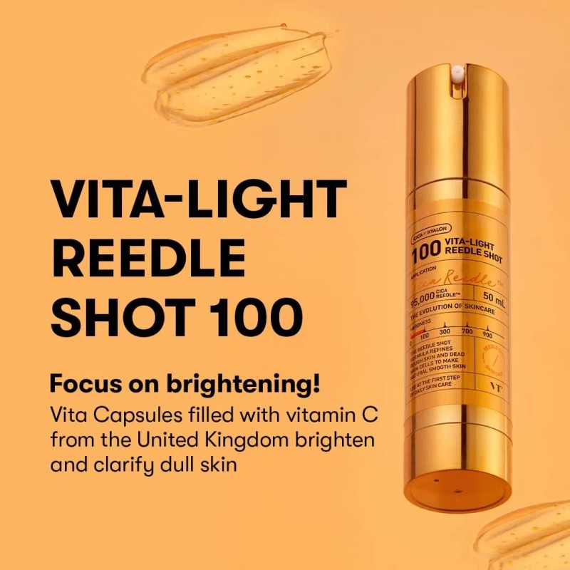 Vt Cosmetics Vita-light Reedle Shot 100 Todo Tipo De Piel