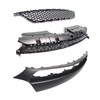 Front Bumper Cover Kit & Upper & Lower Grille Replacement