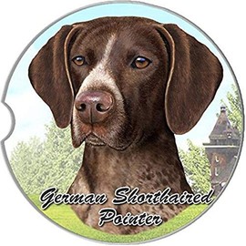 E&S Pets German Shorthaired Pointer Coaster, 3" x 3"