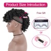 KRSI Afro Deep Kinky Curly Mohawk Ponytail with Bangs Drawstring