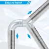 PATIKIL 6 Inch 90 Degree Duct Connector, Galvanized Steel Elbow