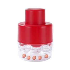 Cherry Pit Remover,7 Holes Cherry Core Seeder Pitting Tool - Portable Fruit Corer Save Time Kitchen Gadgets with Splatter Protector for Travel Outdoor Camping