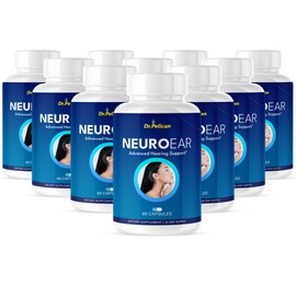 Pelican Vitamins NeuroEar- Hearing Support- 10 Bottles- 600 Capsules
