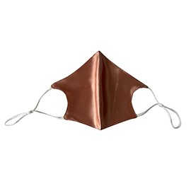 Hugs Living 100% Mulberry Silk Face Mask with Filter Pocket and Adjustable Ear Loops (Rose Gold)