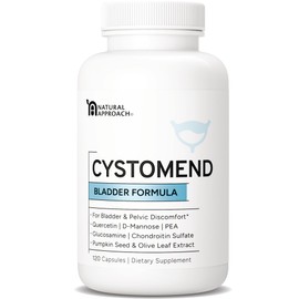 CystoMend Bladder & Pelvic Discomfort Formula - Supports Less Flares & Urgency* - Premium Supplement for Bladder & Urinary Health - USA Manufactured & Third-Party Tested - 120 Capsules