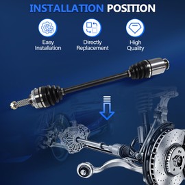 Maxfavor CV Axle Front Pair AWD Fit for Subaru Outback 2000 2001 2002 2003 2004 CV Axles Joint Shaft Assembly Left Right Driver Passenger Side 2.5L 3.0L