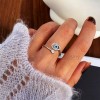 Dazisiny 2 Anillo Ojo Turco Y Anillo Anti Ansiedad Zafiro