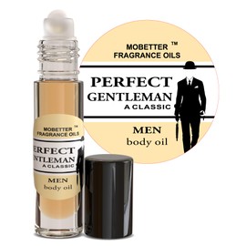 MOBETTER FRAGRANCE OILS Perfect Gentleman A Classic Men Cologne Body Oil 1/3 oz roll on Glass Bottle