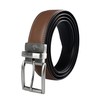Dockers Men's Reversible Casual Belt with Comfort Stretch-cognac/black, Small