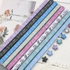 540 Sheets Origami Stars Paper Strips, 8 Different Designs Lucky