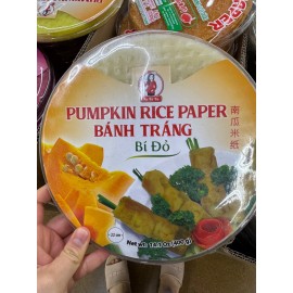 sunlee (2x) Pumpkin Paper Gluten Free - Banh Trang Bi Do
