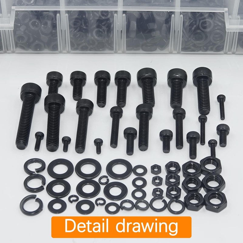 1780 Pcs M2 M4 M5 M3 Screws Set, Metric Bolt