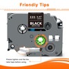 3x Labelwell Compatible Brother TZe-335 Label Tape White on Black