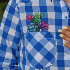 MP Studia Cactuses MP Studia Cross Stitch on Clothes kit B-240 / SV-240