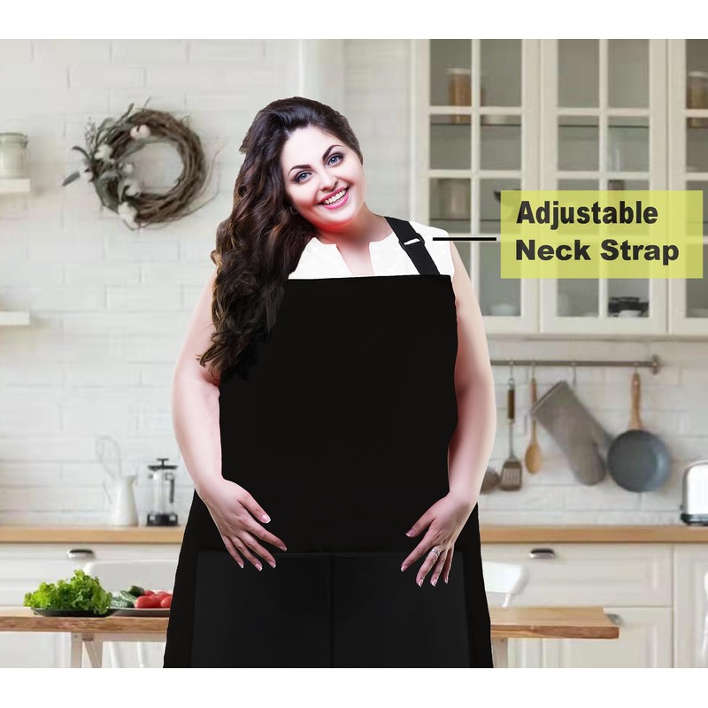 MissOwl Plus Size 2 Pack Adjustable Water Resistant Long Ties