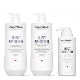Goldwell Dualsenses Just Smooth Big Bottle Trio Bundle