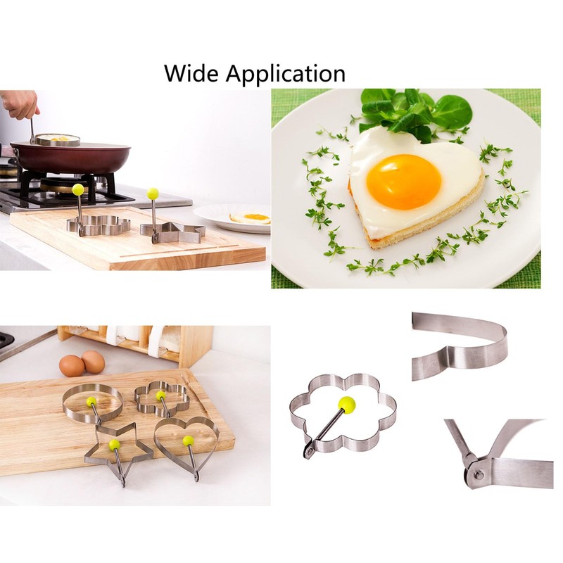 10pcs Egg Molds Egg Shaper Egg Ring For Frying Eggs