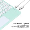 Touch Wireless Keyboard Round Keycaps Ergonomic Design Ultra Thin Smart