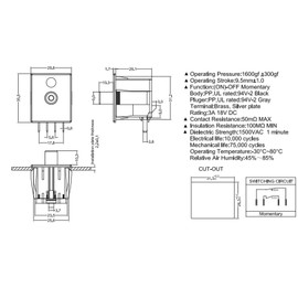 430-780 Seat Switch Compatible with/Replacement for John Deere GY20073,MTD 925-04040 Grey