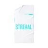 CafePress Streamer Gamer Funny Eat Sleep Stream 30"x60" Absorbent Cotton