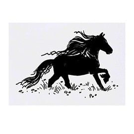 'Horse' Temporary Tattoo - Water Resistant, Skin-Safe, Non-Toxic Transfer (TO00046634)