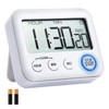 Digital 99h 59m 59s Kitchen Timer & Alarm Clock, Loud