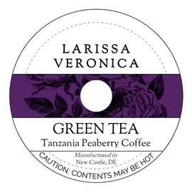 Green Tea Tanzania Peaberry Coffee (Single Serve K-Cup Pods) (Gourmet, Naturally Flavored, Whole Coffee Beans) (12 pods, ZIN: 572961) - 3 Pack